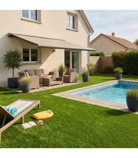 Gazon synthétique 43mm - WEMBLEY - à la coupe sur mesure - 100% recyclable - Largeur 4 mètres