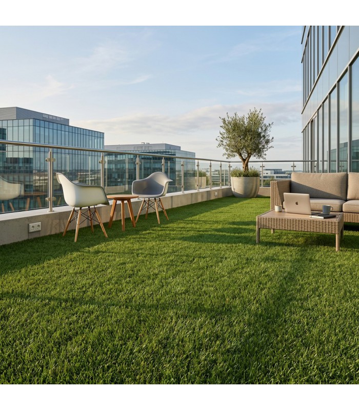 Gazon Synthétique 38mm - PARK - à la coupe sur mesure - 100% Recyclable - Largeur 2 mètres